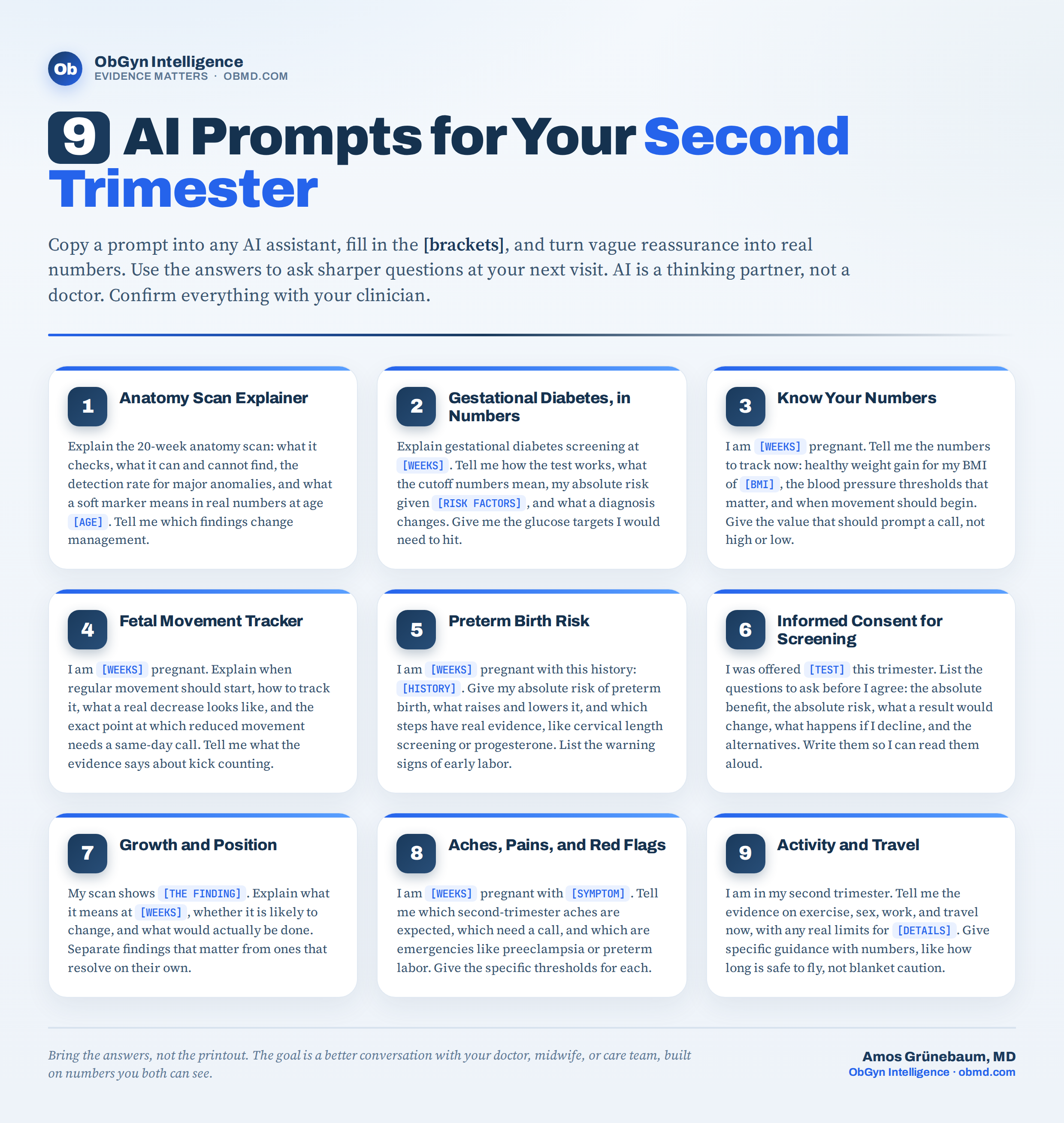 9 AI Prompts for Your Second Trimester