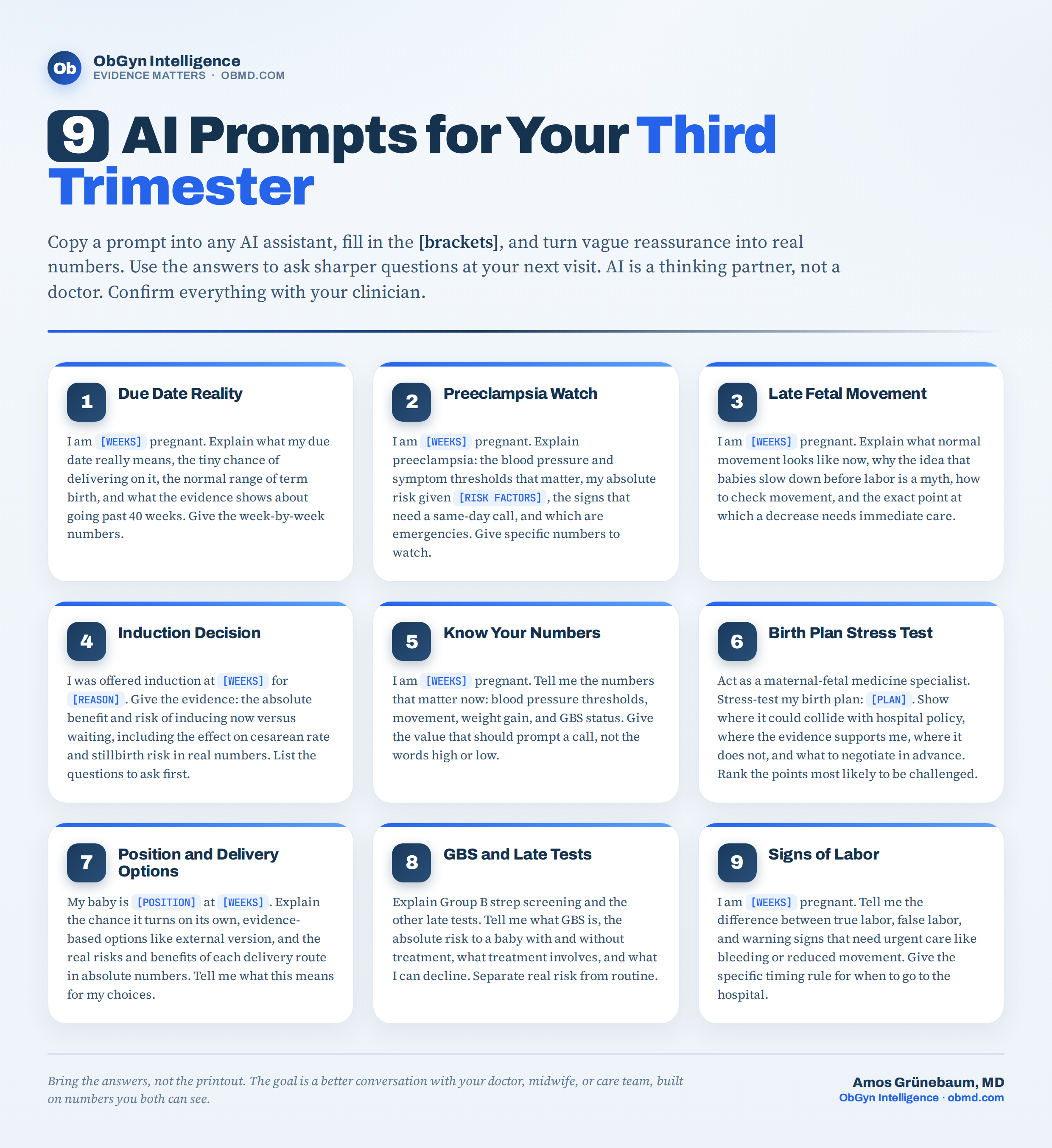 9 AI Prompts for Your Third Trimester
